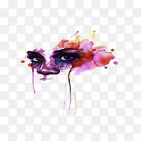 水彩少女-空若网 水彩少女-空若网