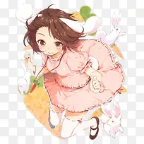 动漫可爱兔儿少女-空若网 动漫可爱兔儿少女-空若网