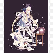 萌萌哒少女动漫插画-空若网 萌萌哒少女动漫插画-空若网