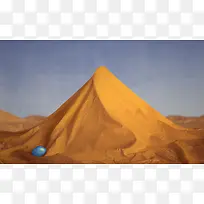 黄色沙漠金字塔高清摄影合成-空若网 黄色沙漠金字塔高清摄影合成-空若网