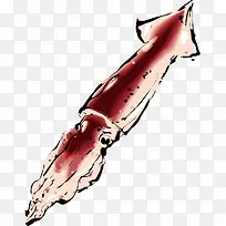 卡通手绘鱿鱼-空若网 卡通手绘鱿鱼-空若网