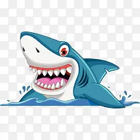 卡通手绘鲨鱼-空若网 卡通手绘鲨鱼-空若网