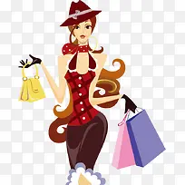 购物的时尚女人-空若网 购物的时尚女人-空若网