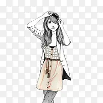 手绘 女人 美女 时尚-空若网 手绘 女人 美女 时尚-空若网