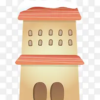 卡通楼房png矢量素材-空若网 卡通楼房png矢量素材-空若网