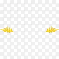 手绘黄色翅膀海报-空若网 手绘黄色翅膀海报-空若网