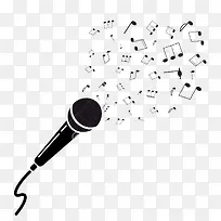 卡通手绘话筒-空若网 卡通手绘话筒-空若网