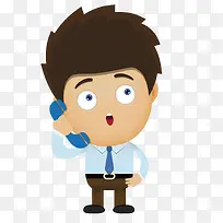 打商务电话的职员-空若网 打商务电话的职员-空若网