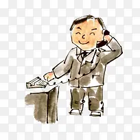 卡通打电话-空若网 卡通打电话-空若网