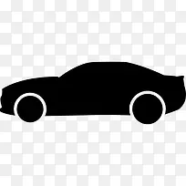 黑色大轿车侧面图标-空若网 黑色大轿车侧面图标-空若网