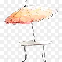 手绘休闲桌椅家具-空若网 手绘休闲桌椅家具-空若网