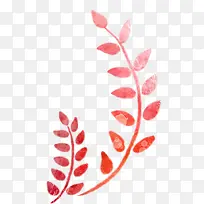 粉色可爱手绘植物-空若网 粉色可爱手绘植物-空若网