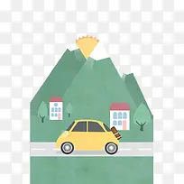 手绘山峰-空若网 手绘山峰-空若网