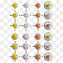 线对称点图案罗盘-空若网 线对称点图案罗盘-空若网