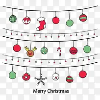 卡通圣诞节手绘装饰-空若网 卡通圣诞节手绘装饰-空若网