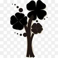 卡通手绘四叶草-空若网 卡通手绘四叶草-空若网