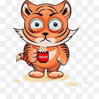 喝咖啡的老虎-空若网 喝咖啡的老虎-空若网