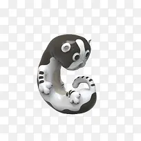 卡通矢量三维动物字母PNG图-空若网 卡通矢量三维动物字母PNG图-空若网