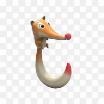 卡通矢量三维动物字母PNG图-空若网 卡通矢量三维动物字母PNG图-空若网