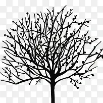 简洁风格黑色的装饰树-空若网 简洁风格黑色的装饰树-空若网