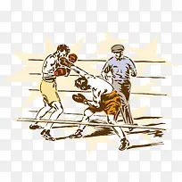 拳击矢量素材-空若网 拳击矢量素材-空若网