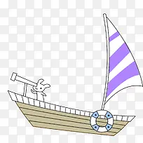 手绘帆船-空若网 手绘帆船-空若网