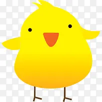 手绘扁平可爱的小黄鸡-空若网 手绘扁平可爱的小黄鸡-空若网