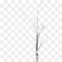 白色卡通雪景树枝-空若网 白色卡通雪景树枝-空若网