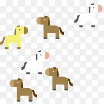 扁平化可爱小马-空若网 扁平化可爱小马-空若网