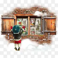 橱窗插画-空若网 橱窗插画-空若网