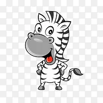手绘卡通斑马-空若网 手绘卡通斑马-空若网