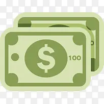 卡通钞票png矢量素材-空若网 卡通钞票png矢量素材-空若网