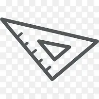 卡通教育数学工具三角尺-空若网 卡通教育数学工具三角尺-空若网