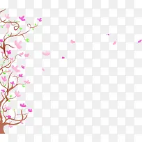 飘浮卡通花朵树枝-空若网 飘浮卡通花朵树枝-空若网