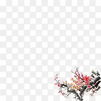 寒梅花朵树枝-空若网 寒梅花朵树枝-空若网