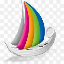 卡通彩色帆船型电话-空若网 卡通彩色帆船型电话-空若网