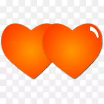 爱的心橙色-爱的心-空若网 爱的心橙色-爱的心-空若网