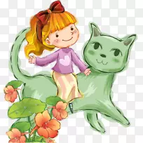 猫童桌面壁纸夹艺术水彩画宝宝-空若网 猫童桌面壁纸夹艺术水彩画宝宝-空若网