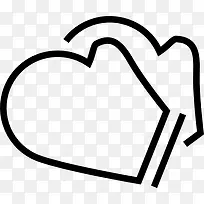 厨房手套轮廓图标-空若网 厨房手套轮廓图标-空若网