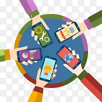 矢量手绘手机-空若网 矢量手绘手机-空若网