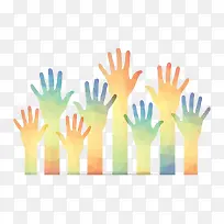 彩色手掌-空若网 彩色手掌-空若网