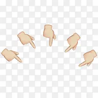 卡通手指排布图-空若网 卡通手指排布图-空若网