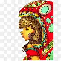 ������ɫ�廭-������