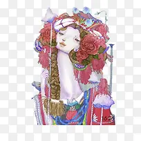 民族风插画-空若网 民族风插画-空若网