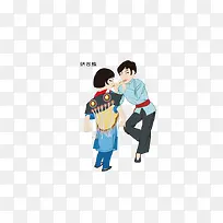 纳西族卡通人物-空若网 纳西族卡通人物-空若网