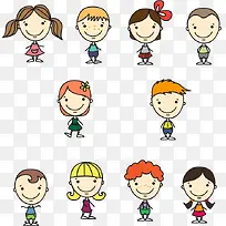手绘卡通可爱小孩-空若网 手绘卡通可爱小孩-空若网