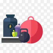 扁平化健身球-空若网 扁平化健身球-空若网