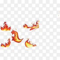 火苗矢量免抠素材-空若网 火苗矢量免抠素材-空若网