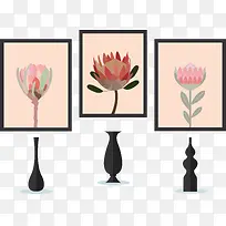 矢量花图案插画-空若网 矢量花图案插画-空若网