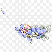 手绘插画海报花朵效果-空若网 手绘插画海报花朵效果-空若网